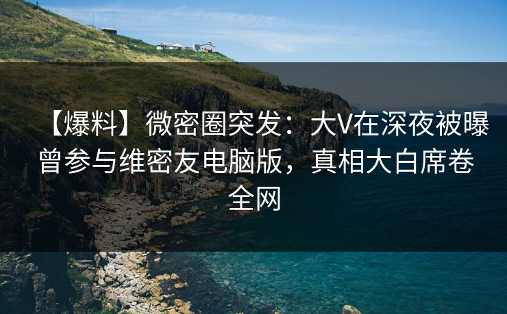 【爆料】微密圈突发：大V在深夜被曝曾参与维密友电脑版，真相大白席卷全网
